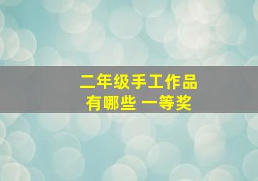 二年级手工作品有哪些 一等奖